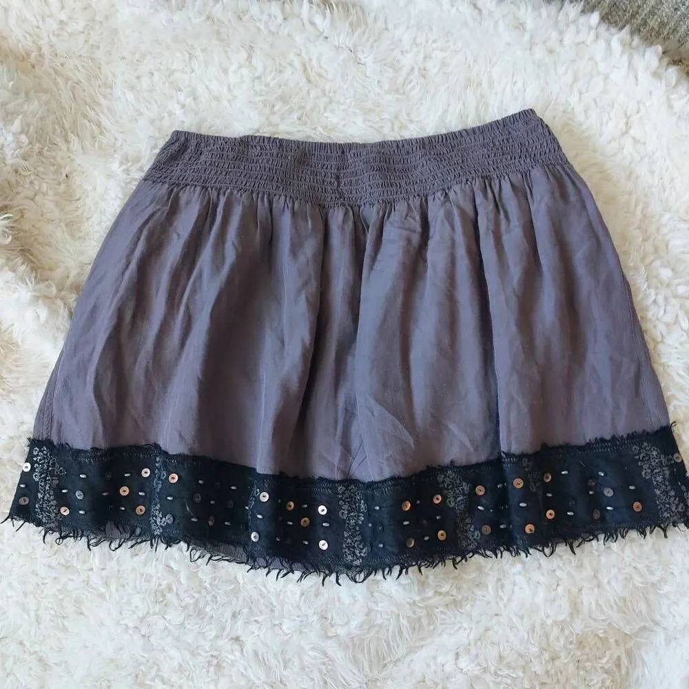 Free People Fairycore Westerncore Sequined Miniskirt size Medium